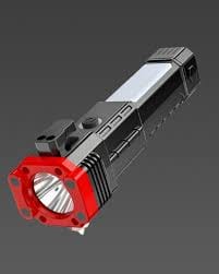 Rechargeable Hammer Torch with LED Front Light and COB Side Light