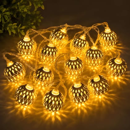 # Heavy Duty Moroccan Ball 3 Meter 14 LED Fairy String Light | Decorative Diwali Lights for Home (Original)