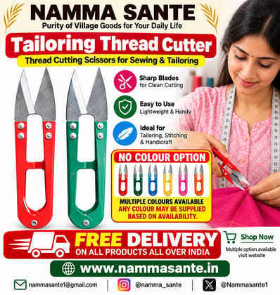 Tailoring Thread Cutter – Colour Will Be Sent as Available Tailoring Thread Cutter – Colour Will Be Sent as Available