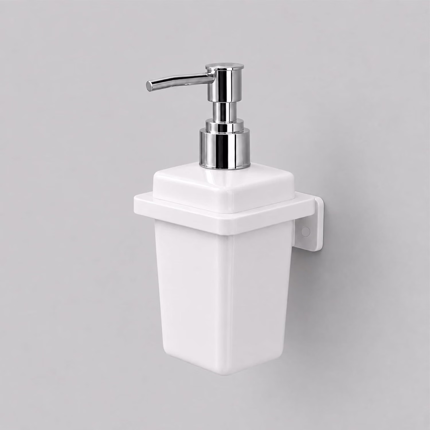 Ceramic White Soap Dispenser Unbreakable Glossy Finish (RW-137)