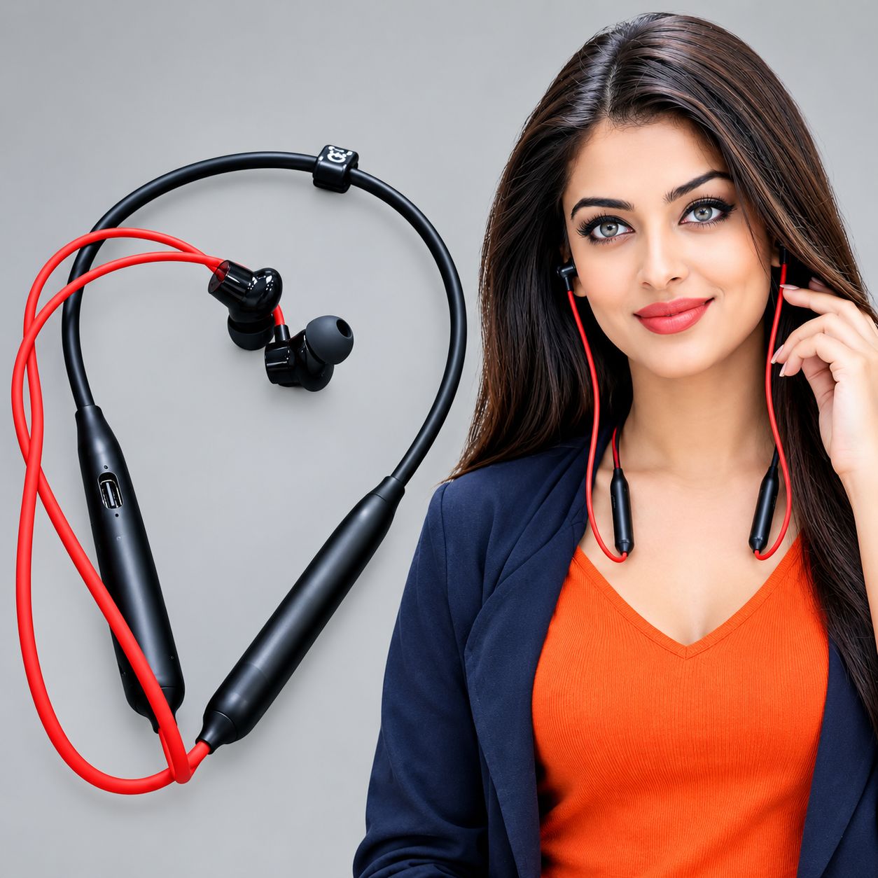  45dB Hybrid Active Noise Cancellation combines both FeedForward and FeedBack microphones to maximize frequency range of noise that can be reduced, performing up to 45dB.