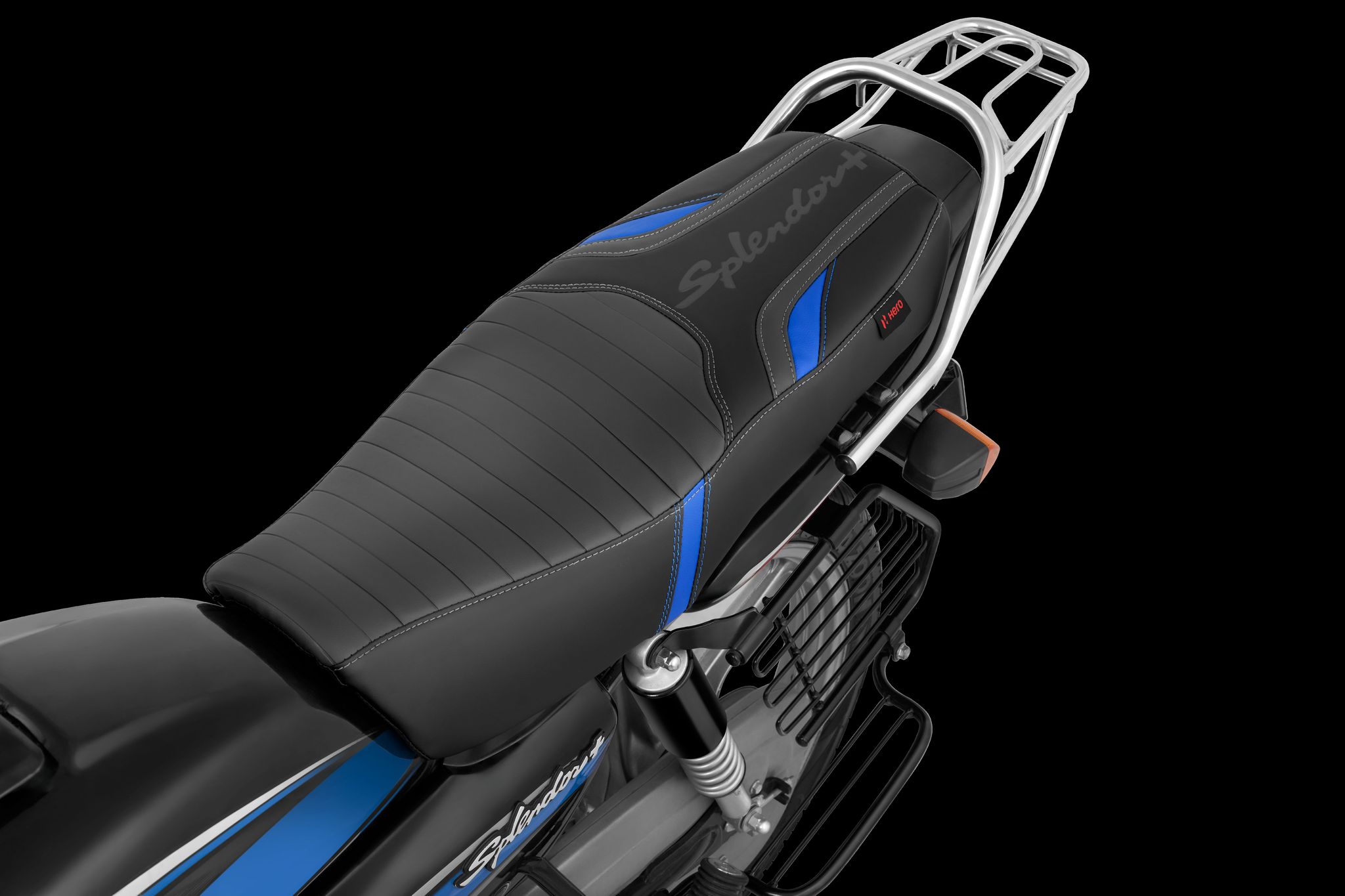Seat Cover in BLUE & BLACK For Splendor+