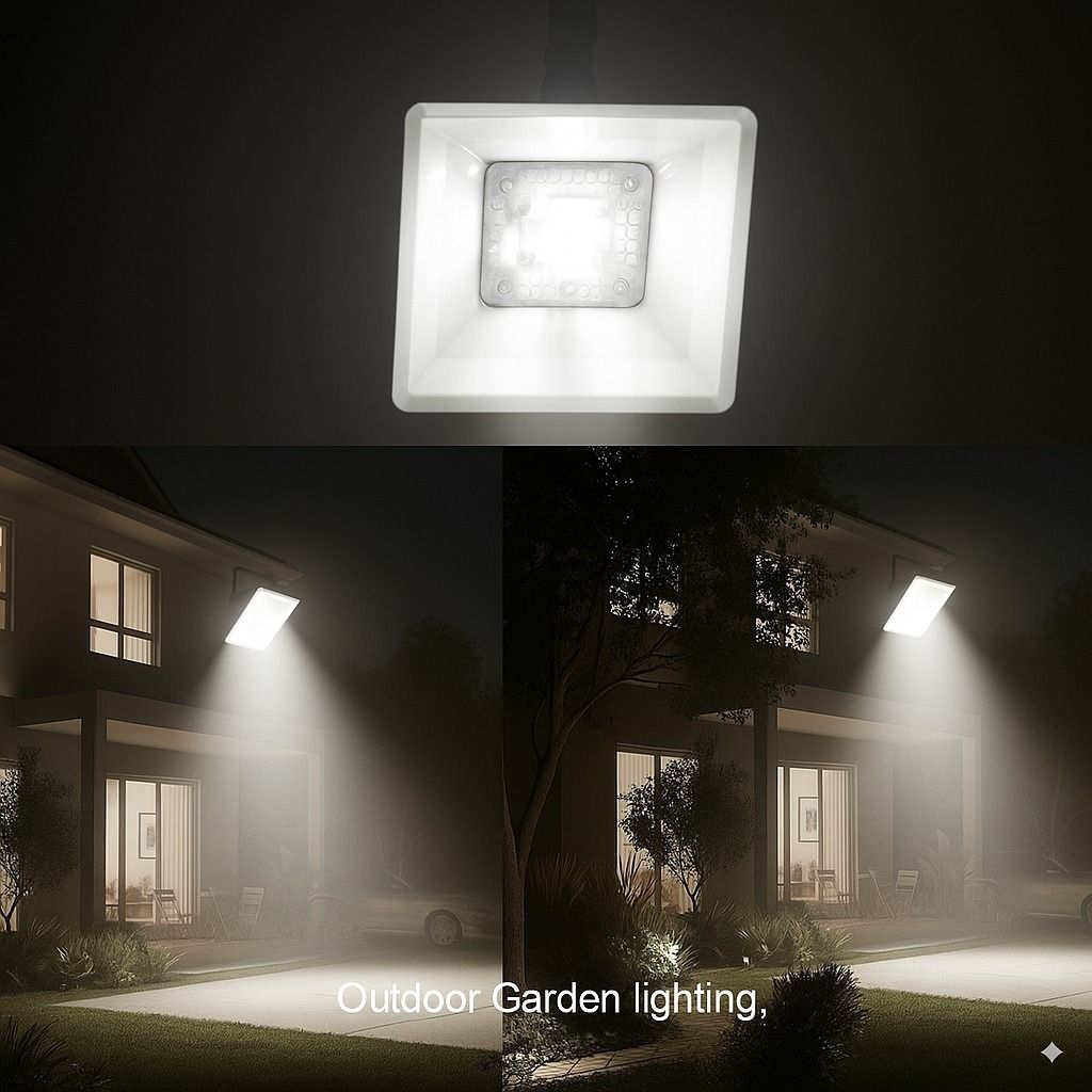 SPARKWORLD Square Surface LED Panel Light (White Body)