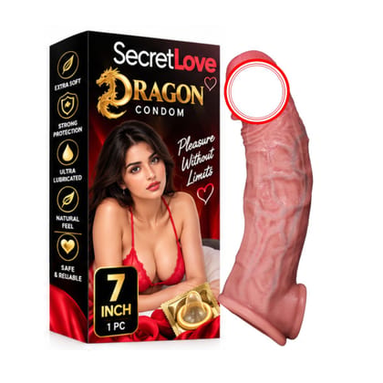 Dragon Design Silicone Condom | 7 Inch Textured Adult Product | Dragon Style Intimate Accessory | Adult Wellness Product | Single Piece Pack Dragon Design Silicone Condom | 7 Inch Textured Adult Product | Dragon Style Intimate Accessory | Adult Wellness Product | Single Piece Pack