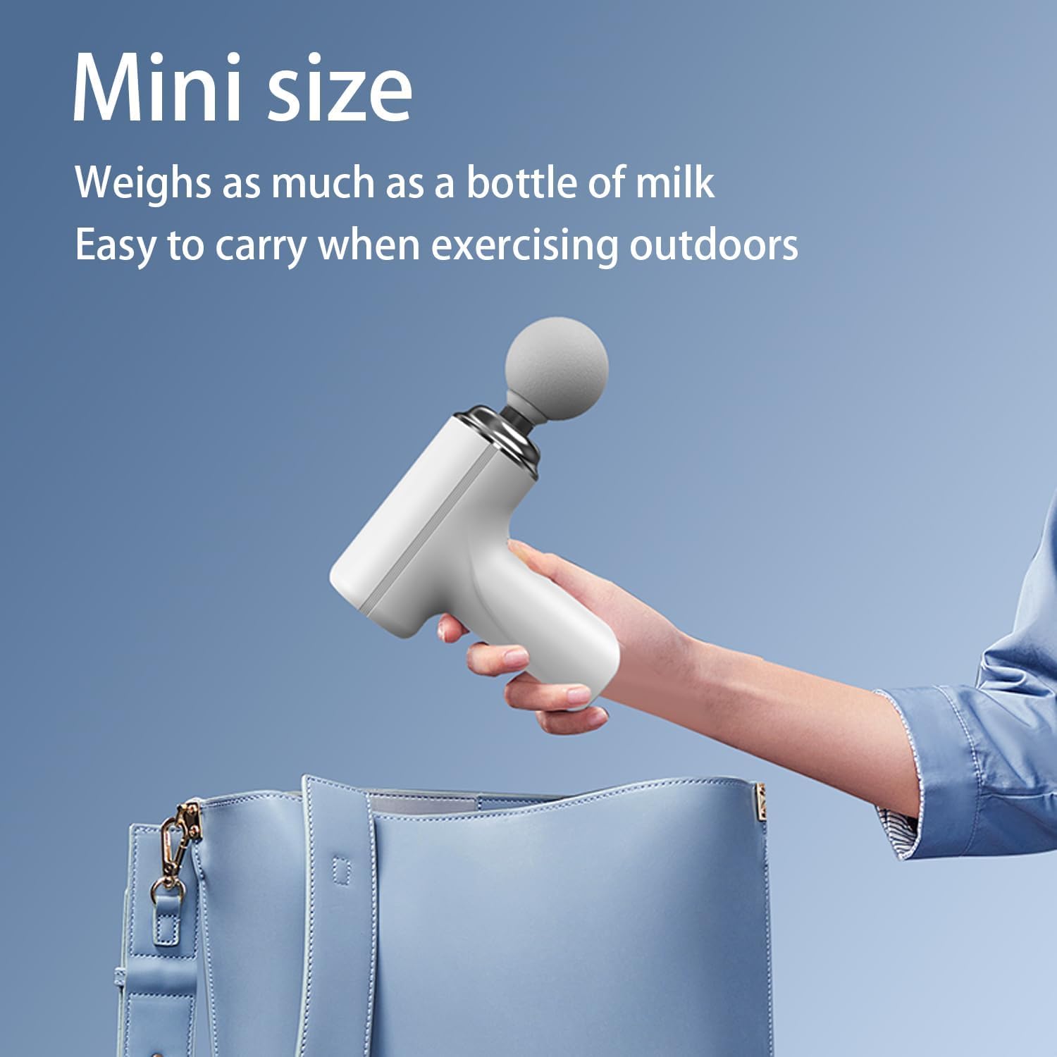 Handheld Massage Gun with 4 Attachments, Portable Muscle Massager
