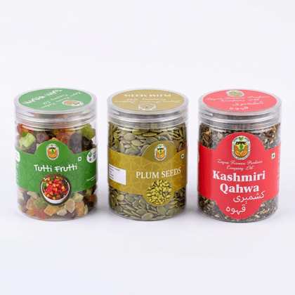 Combo Pack (Tutti Fruti, Plum Seed, Kashmiri Qahwa) 3 Pack