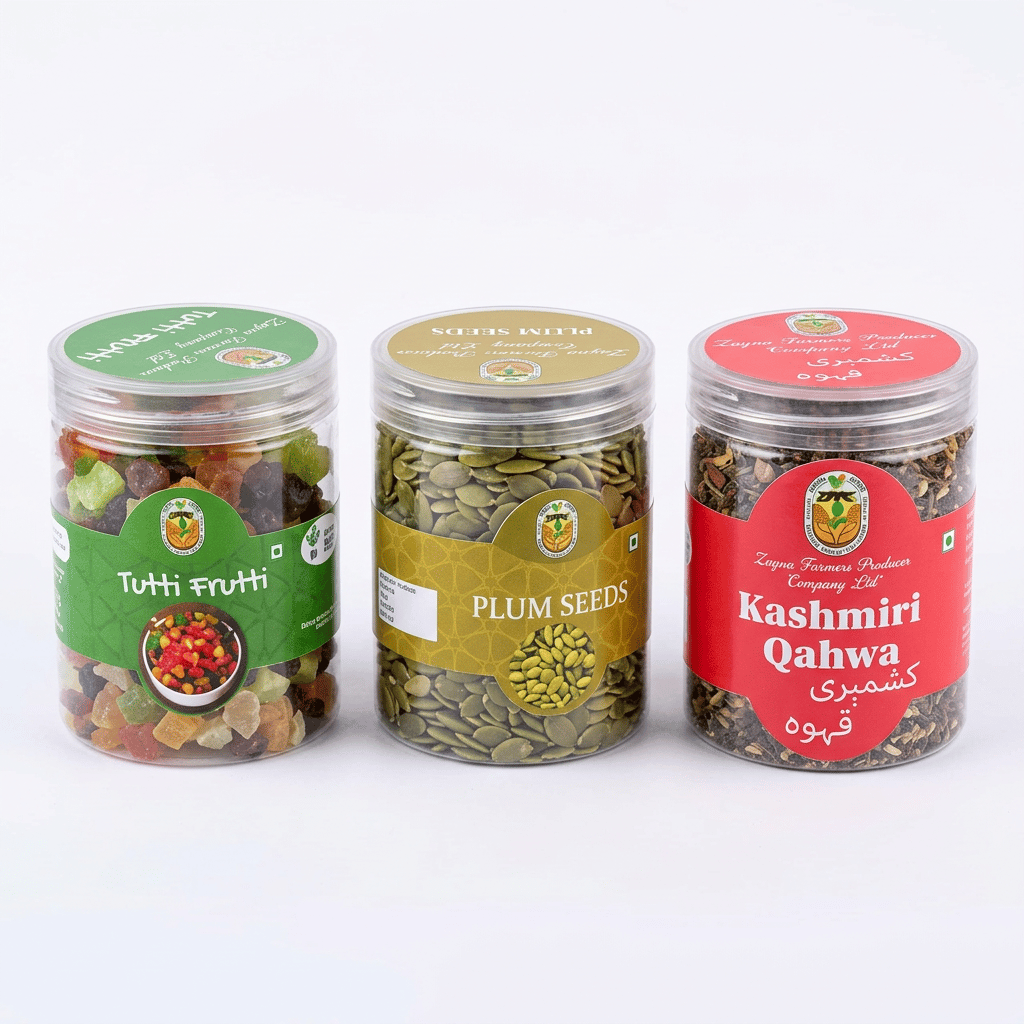 Combo Pack (Tutti Fruti, Plum Seed, Kashmiri Qahwa) 3 Pack