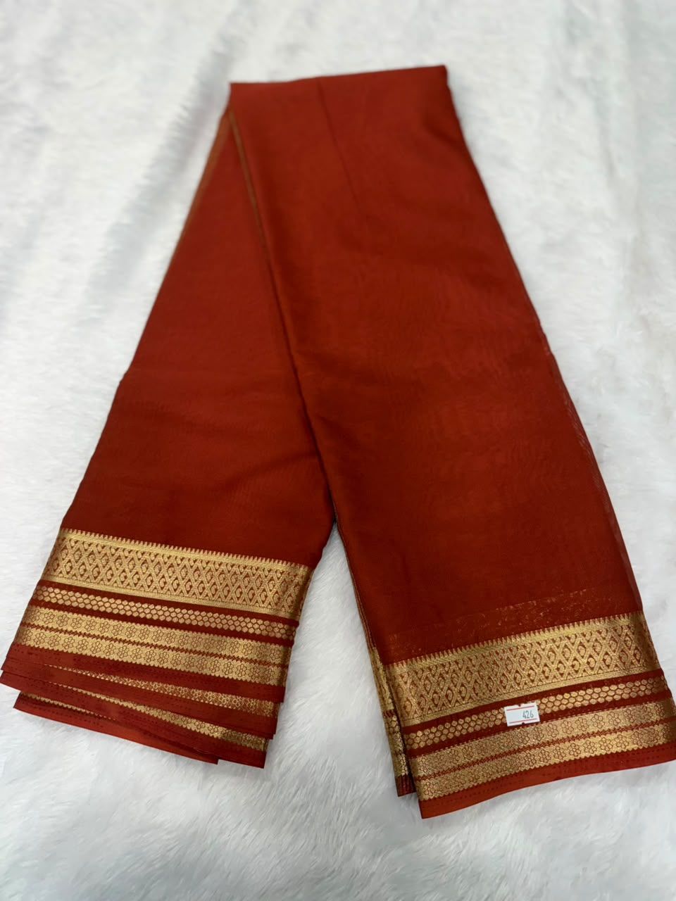Rust Brown Saree