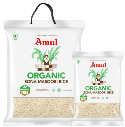 Amul Organic Sona Masoori Rice 1Kg Amul Organic Sona Masoori Rice 1Kg