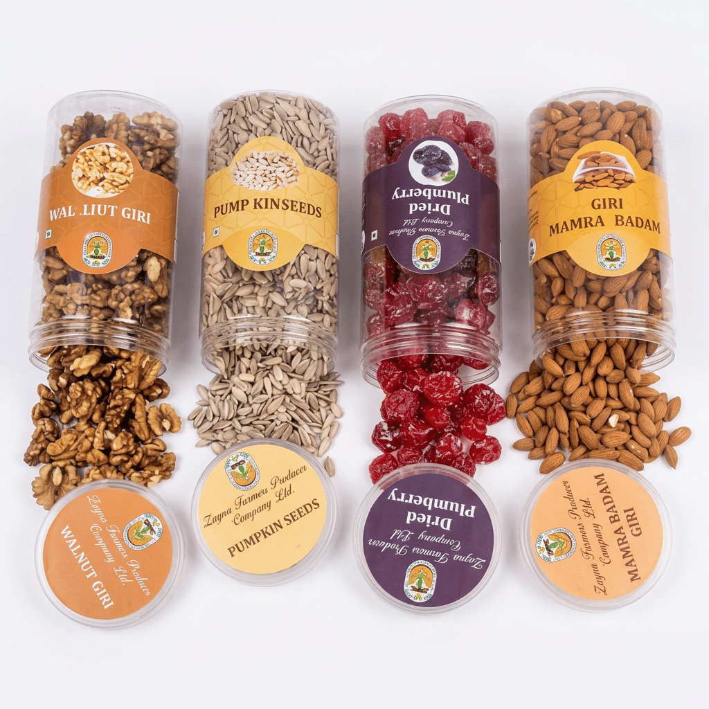 Combo Pack (Walnut Giri, Pumpkin Seed, Dried Plumberry, Almond Giri) 4 Pack