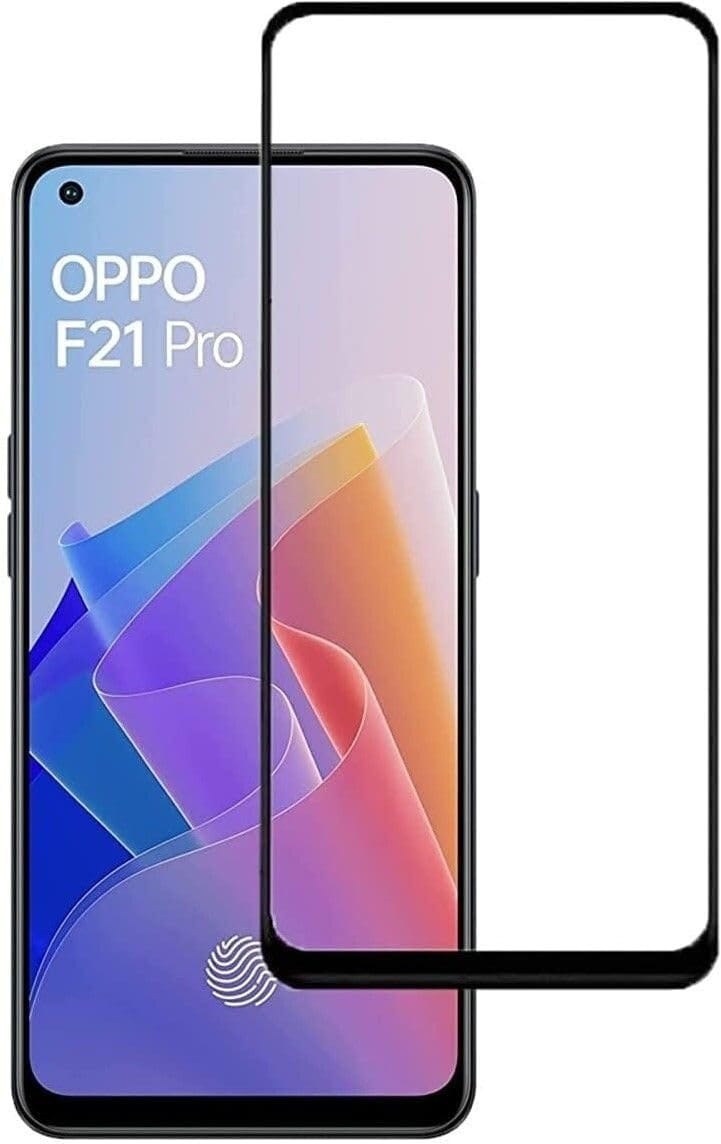 PLUGTECH Advanced Tempered Glass With Anti-Explosion 9H Hardness Edge-To-Edge Coverage Screen Guard for OPPO F21PRO 5G