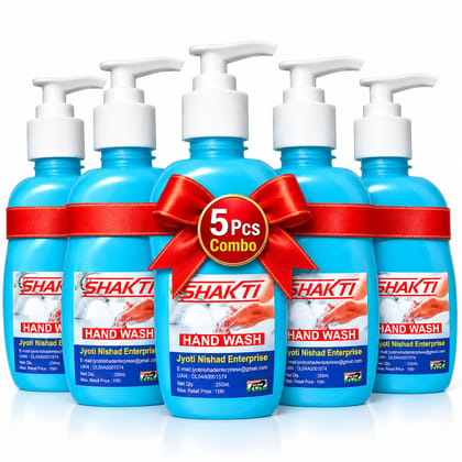 SHAKTI Hand Wash 250ml x 5 Pcs Combo Pack