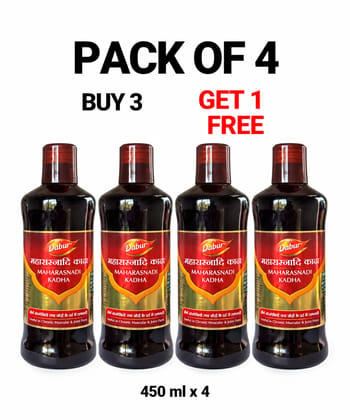 Maharasnadi Kadha 450 ml - Pack of 4 (Buy 3 Get 1 Free)