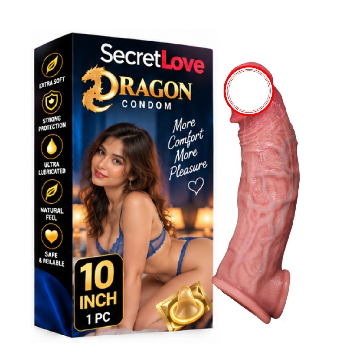 Unique Dragon Adult Novelty Product | 5 Inch Textured Design | Dragon-Inspired Personal Accessory | Adult Lifestyle Collection
