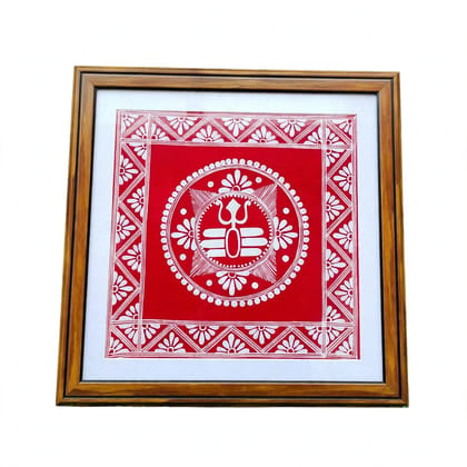 Shiv Tilak / Aipan Art framed painting
