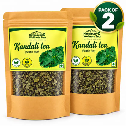 Himalayan Wellness Tea Kandali Tea (Nettle Leaf Herbal Tea) – Naturally Caffeine-Free Herbal Infusion, Pack of 2, 25 g Each