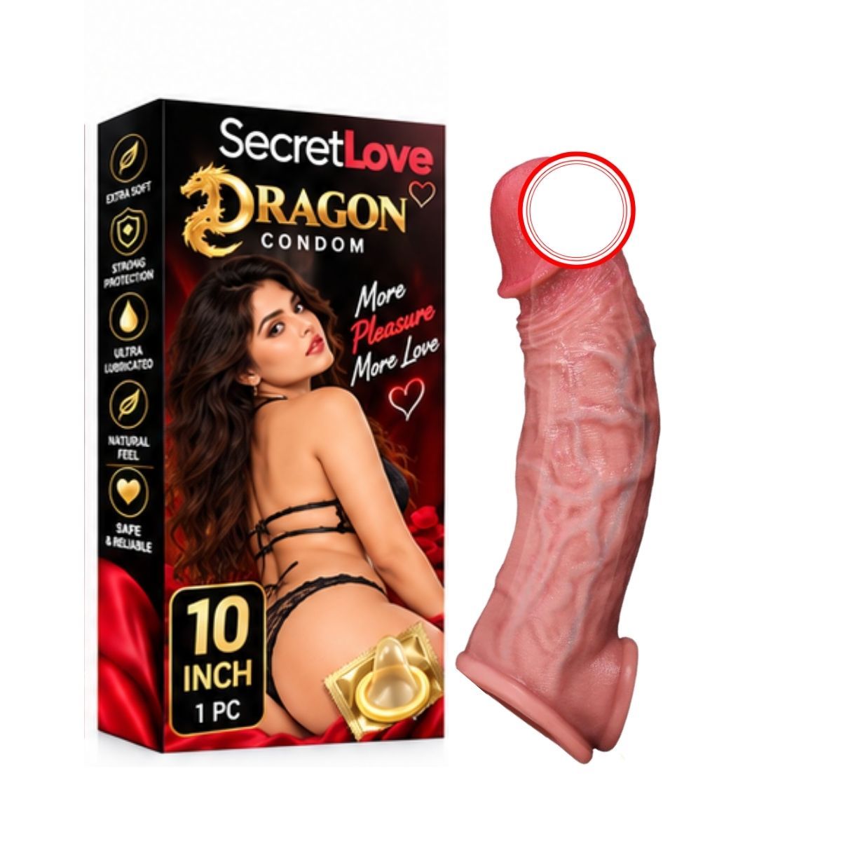 Dragon Design Adult Novelty | 5 Inch Textured Personal Accessory | Dragon-Inspired Style | Adult Lifestyle Product