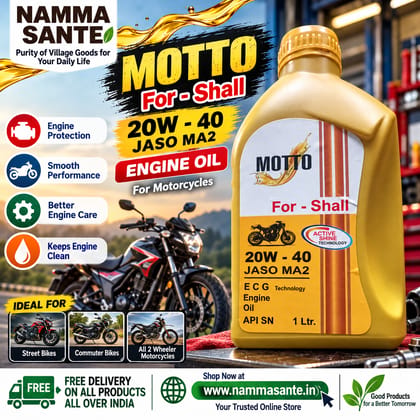 MOTTO For-Shali 4-Stroke Engine Oil 1 Ltr.