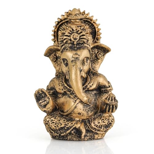 Idol for Car Dashboard, Antique Gold, Home Decor, 9 cm