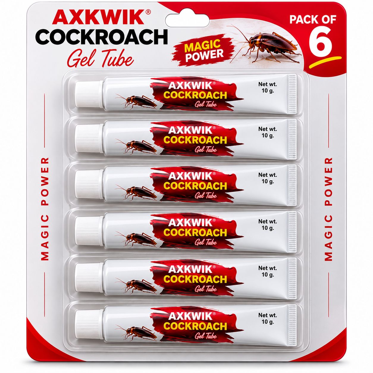 Ultimate Cockroach Killer Gel | Powerful Cockroach Eliminator Gel for Home Office Kitchen Pack Of 6