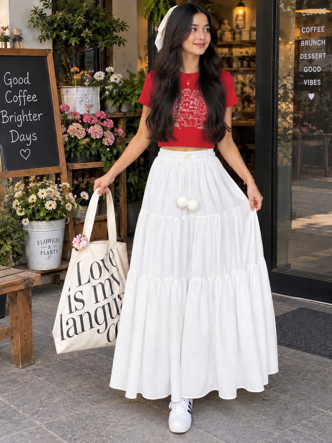 Women Stylish Long Flared Skirt for Girls | Trendy Casual & Party Wear Skirt Free Size