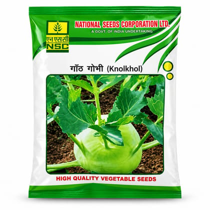 NSC Knol Khol White Vienna (WV) -100 gram Truthfully Labelled Seeds