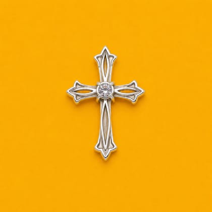 Gothic Cross Lab Diamond Pendant Gothic Cross Lab Diamond Pendant