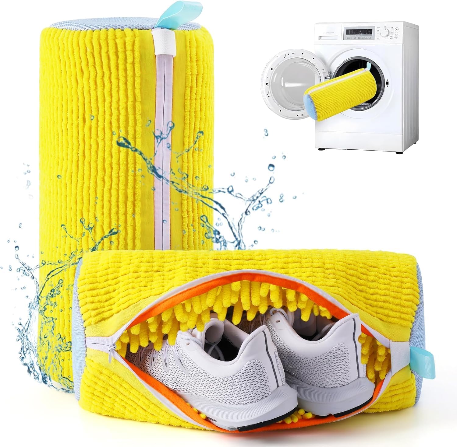 Shoes Laundry Bag for Washing Machine with Shag Chenille