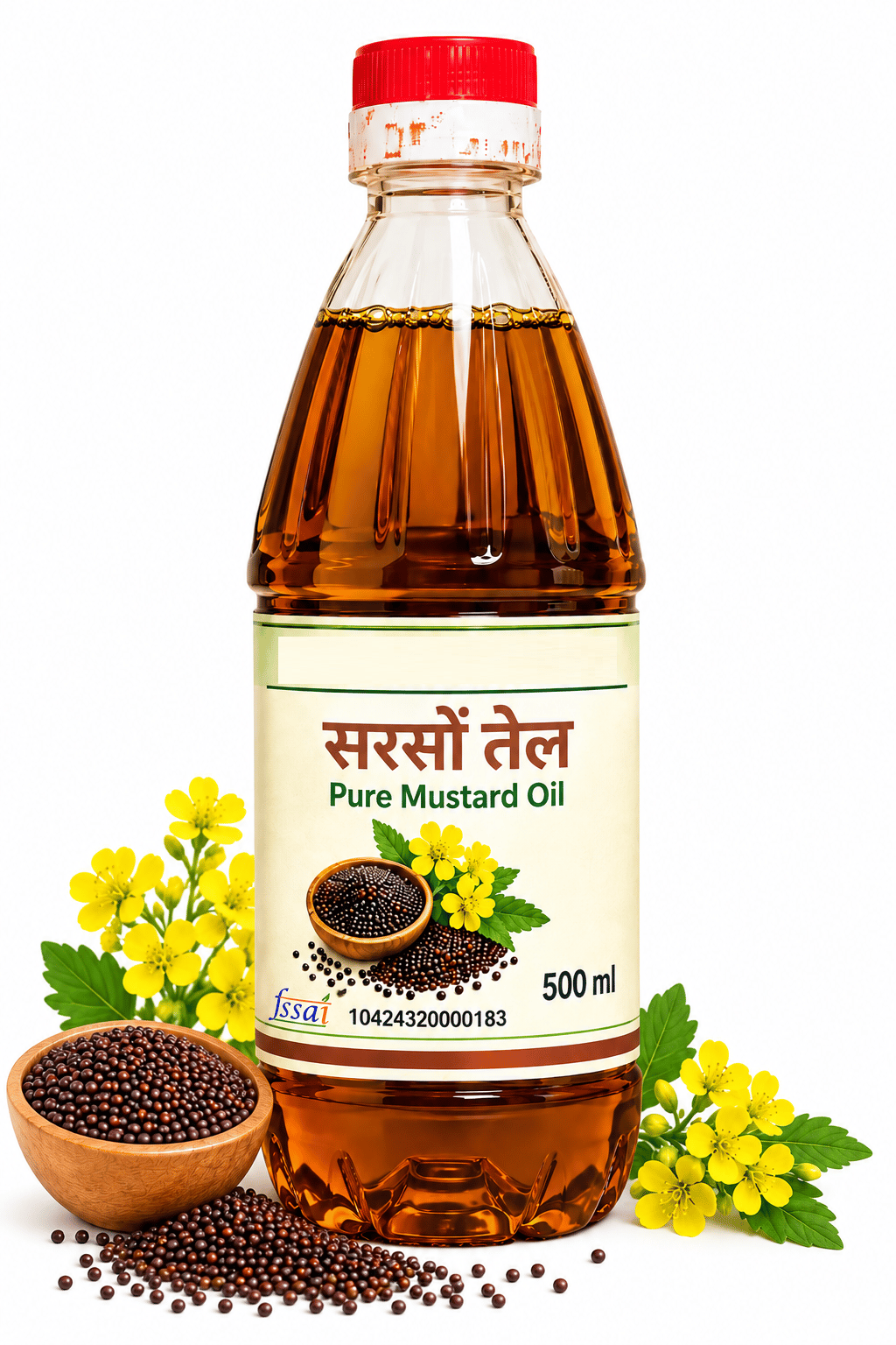 Pandol Agro FPO Pure Mustard Oil 500ml