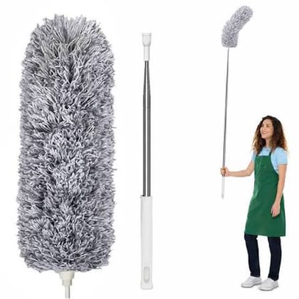 Long Extendable Microfiber Duster with Telescopic Handle – Grey Long Extendable Microfiber Duster with Telescopic Handle – Grey