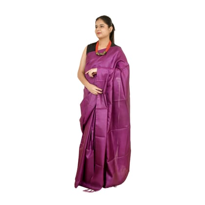 Tribes India Women's  Tussar Silk Saree - 1STXSARCG00026 - M7