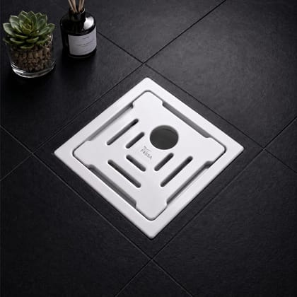 Areas 5x5 Inch Ceramic Melamine Floor Drain with Cockroach Trap – White (RW-213) Areas 5x5 Inch Ceramic Melamine Floor Drain with Cockroach Trap – White (RW-213)