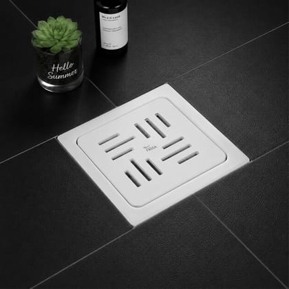 Koras 6x6 Inch Ceramic Melamine Floor Drain – White (RW-217) Koras 6x6 Inch Ceramic Melamine Floor Drain – White (RW-217)
