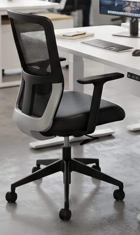 Ergonomic High-Back Mesh Office Chair with Adjustable Arms