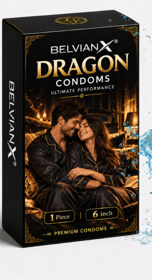 Premium Dragons Condom, 6 Inch, Silicone, Natural Color, Extra Pleasure, Textured, Unflavored, for Men