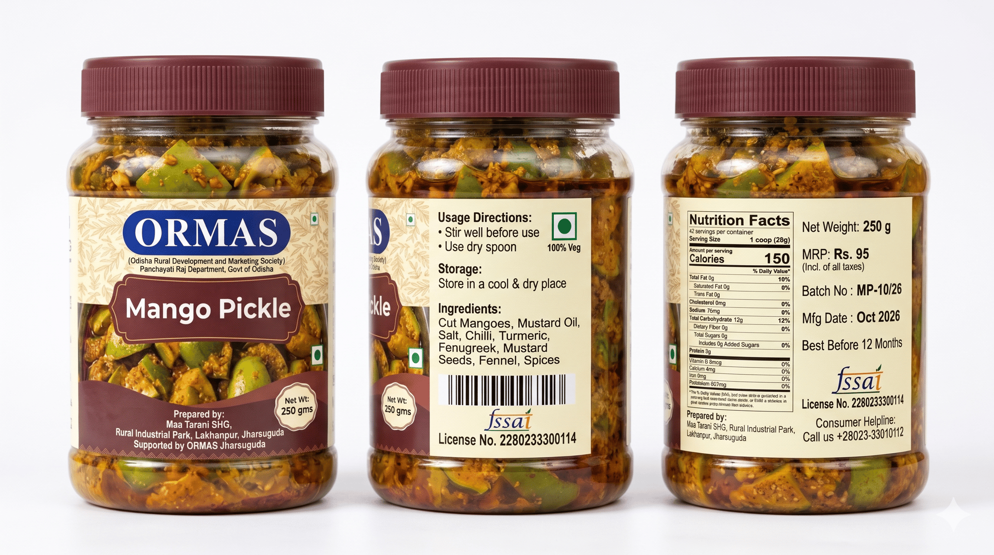 Mango Pickle (250g) – Authentic Homemade Spiced Aam Ka Achar