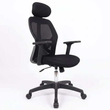 Ergonomic High Back Mesh Office Swivel Chair with Adjustable Headrest and Armrests