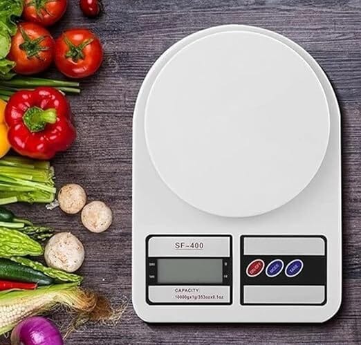 Digital Kitchen Weighing Scale 10Kg Electronic Food Weight Machine for Kitchen, Baking & Cooking | High Precision LCD Digital Weight Scale with Tare Function