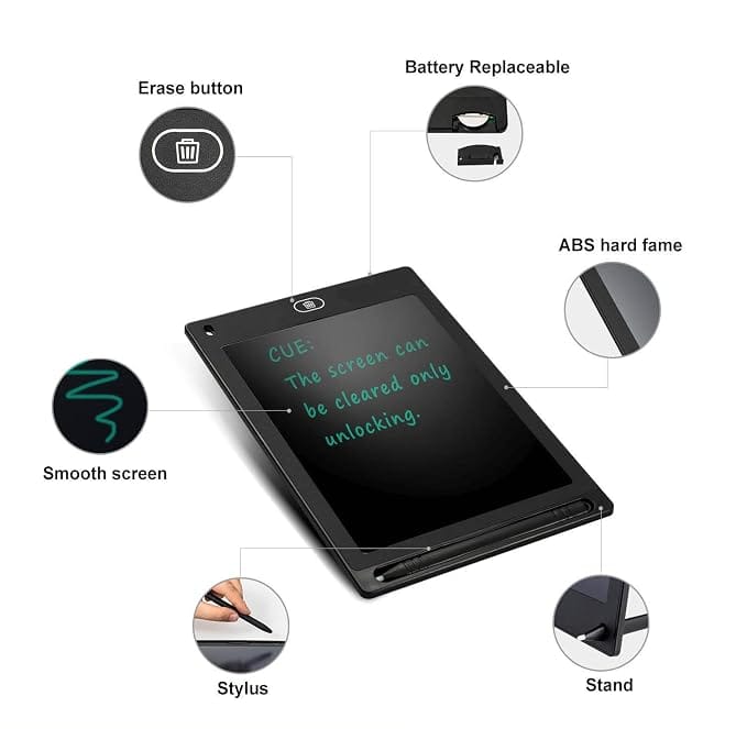 LCD Writing Tablet Ruffpad with Screen 8.5inches for Drawing, Playing, Handwriting Gifts for Kids & Adults, E-Note Pad
