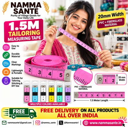 1.5M Tailoring Measuring Tape 20mm – Multiple Colors NO COLOR OPTION IS AVAILABLE 1.5M Tailoring Measuring Tape 20mm – Multiple Colors NO COLOR OPTION IS AVAILABLE