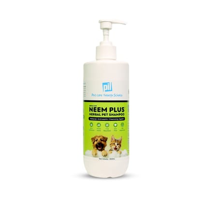 Neem Plus Herbal Pet Shampoo (500ml) - Dog Shampoo - Coat Cleansing & Conditioning Shampoo