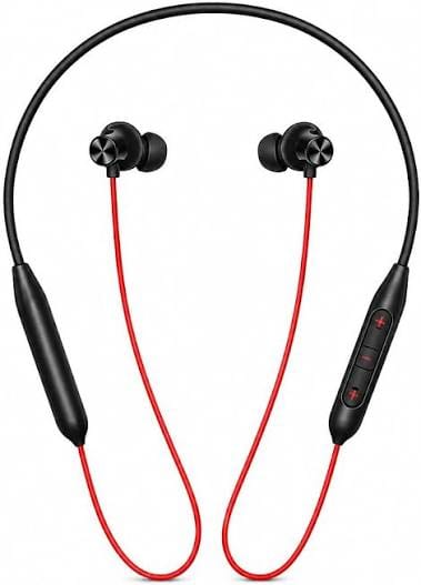 Aynex Wireless Bluetooth Neckband Earphones with Magnetic Earbuds - Black & Red