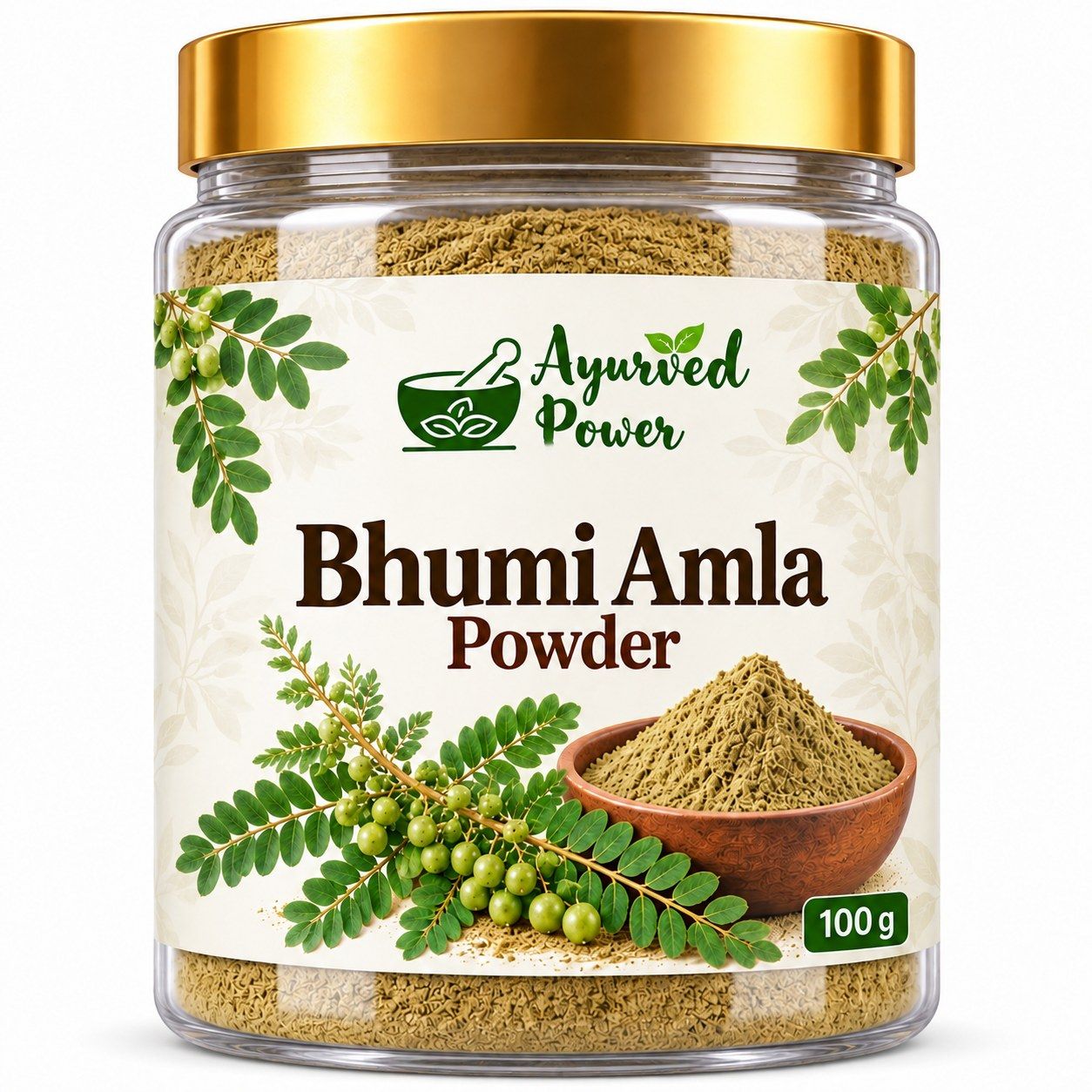 Ayurved Power Bhumi Amla Powder (Phyllanthus Niruri) - 100 gm