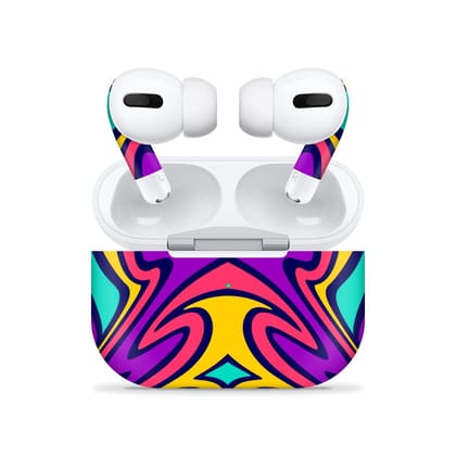 Airpods Pro Psychedellic 4 Skin (only cover/केवल कवर) Airpods Pro Psychedellic 4 Skin
