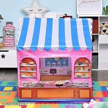 Colorful Playhouse Tent for Kids, Indoor and Outdoor Play, Bakery Shop Design Colorful Playhouse Tent for Kids, Indoor and Outdoor Play, Bakery Shop Design
