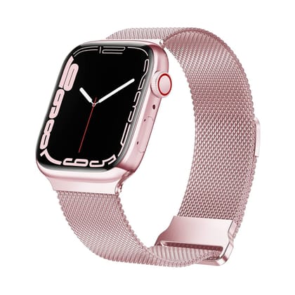 Melanese Mesh Rose Pink Strap - 20 MM