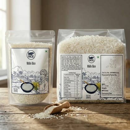 Farm-Fresh Long Grain White Rice (MP Rice) | Premium Quality | 500 g