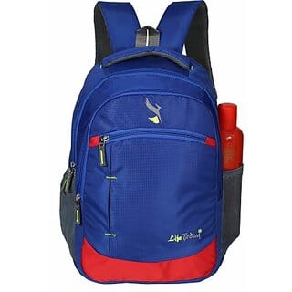 Life Today Medium 25 L Laptop Backpack Large 25 L Laptop Backpack Office/College/School/Travel (Blue)