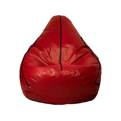 Craftlayout Strip Bean Bag Cover Red Black XXXL