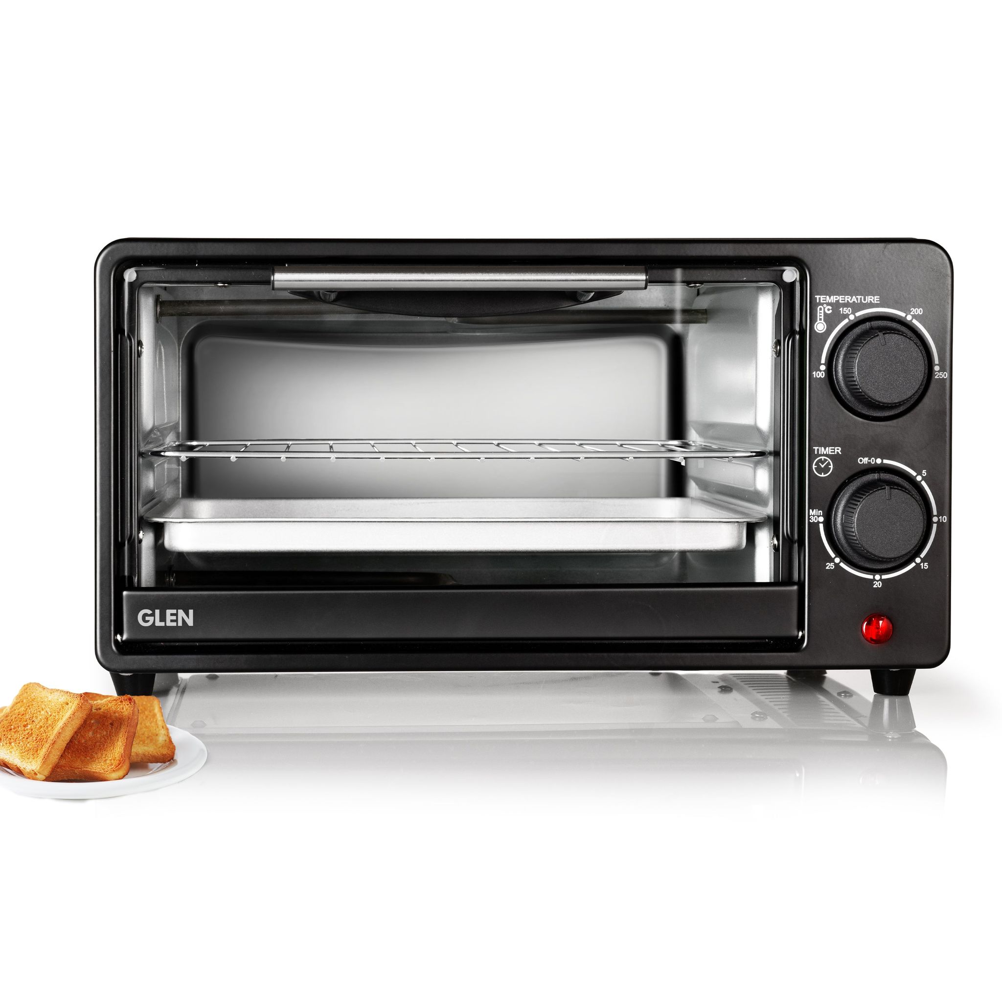 Oven Toaster 9 Litre 800W SS Heating Elements 30 Minute Timer - Black (SA5009E)